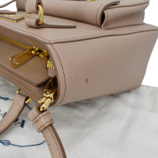 Prada Lux Metropolis Saffiano Leather Tote Bag Cipria
