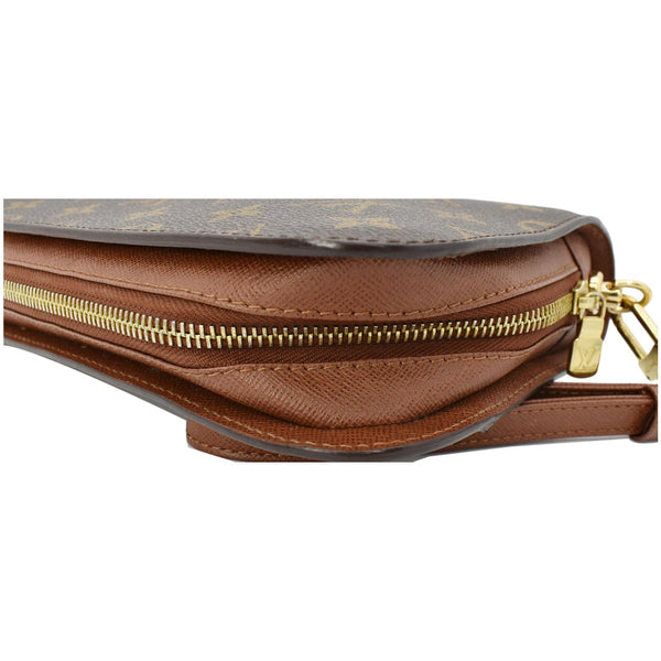 LOUIS VUITTON Orsay Monogram Canvas Clutch Bag Brown