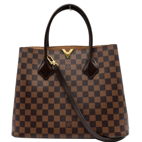 LOUIS VUITTON Kensington Damier Ebene Shoulder Bag Brown