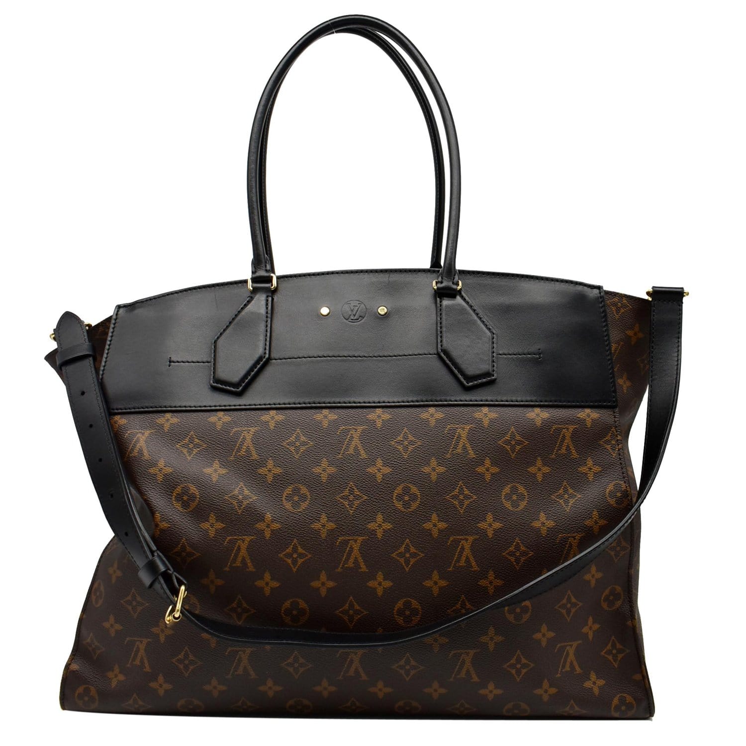 salario As Seguro Louis Vuitton City Steamer XXL Leather Shoulder Bag Brown