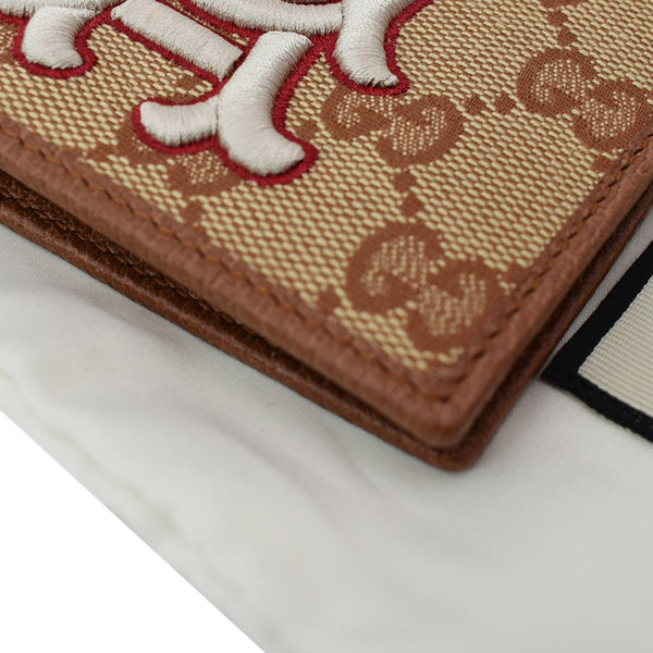 GUCCI GG LA Angels Patch Bi-fold Wallet Beige 547787