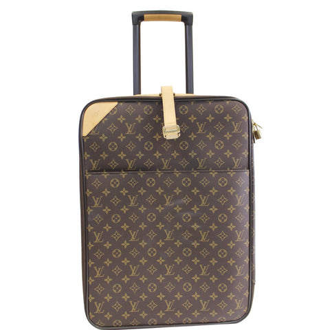 LOUIS VUITTON Pegase 55 Monogram Canvas Business Suitcase Travel Bag Brown - 15% OFF