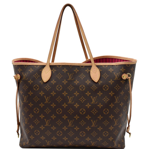 LOUIS VUITTON Neverfull GM Monogram Canvas Tote Bag Brown