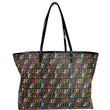 FENDI Zucca Print Roll Canvas Shoulder Tote Bag Multicolor