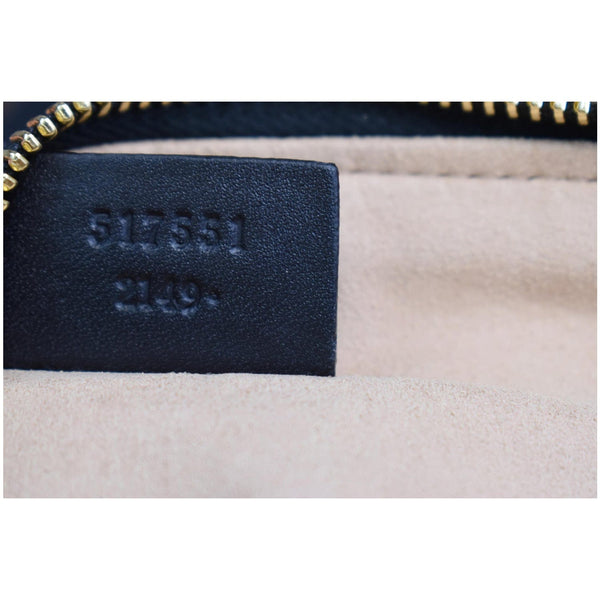 GUCCI Ophidia GG Suede Leather Pouch Clutch Bag Navy Blue 517551
