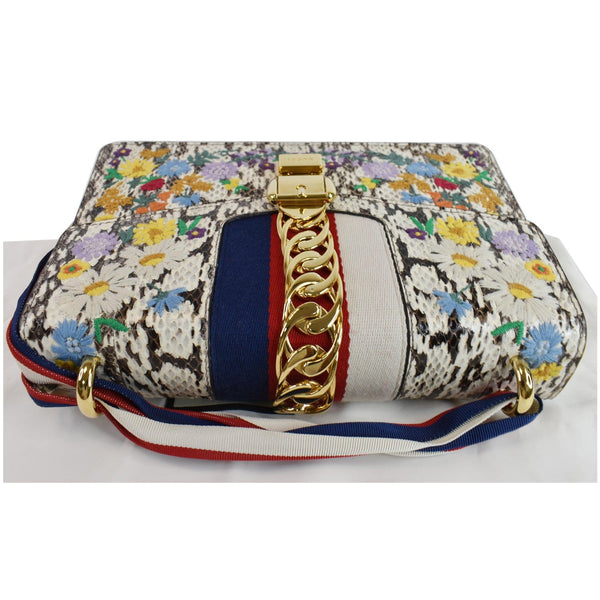 Gucci Small Sylvie Floral Embroidered Bag multicolor