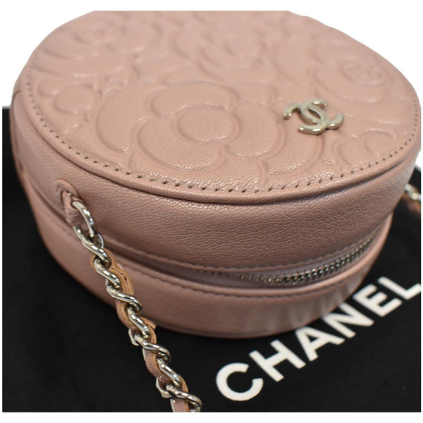 Chanel Camellia Round Leather Crossbody Bag - round zip | DDH