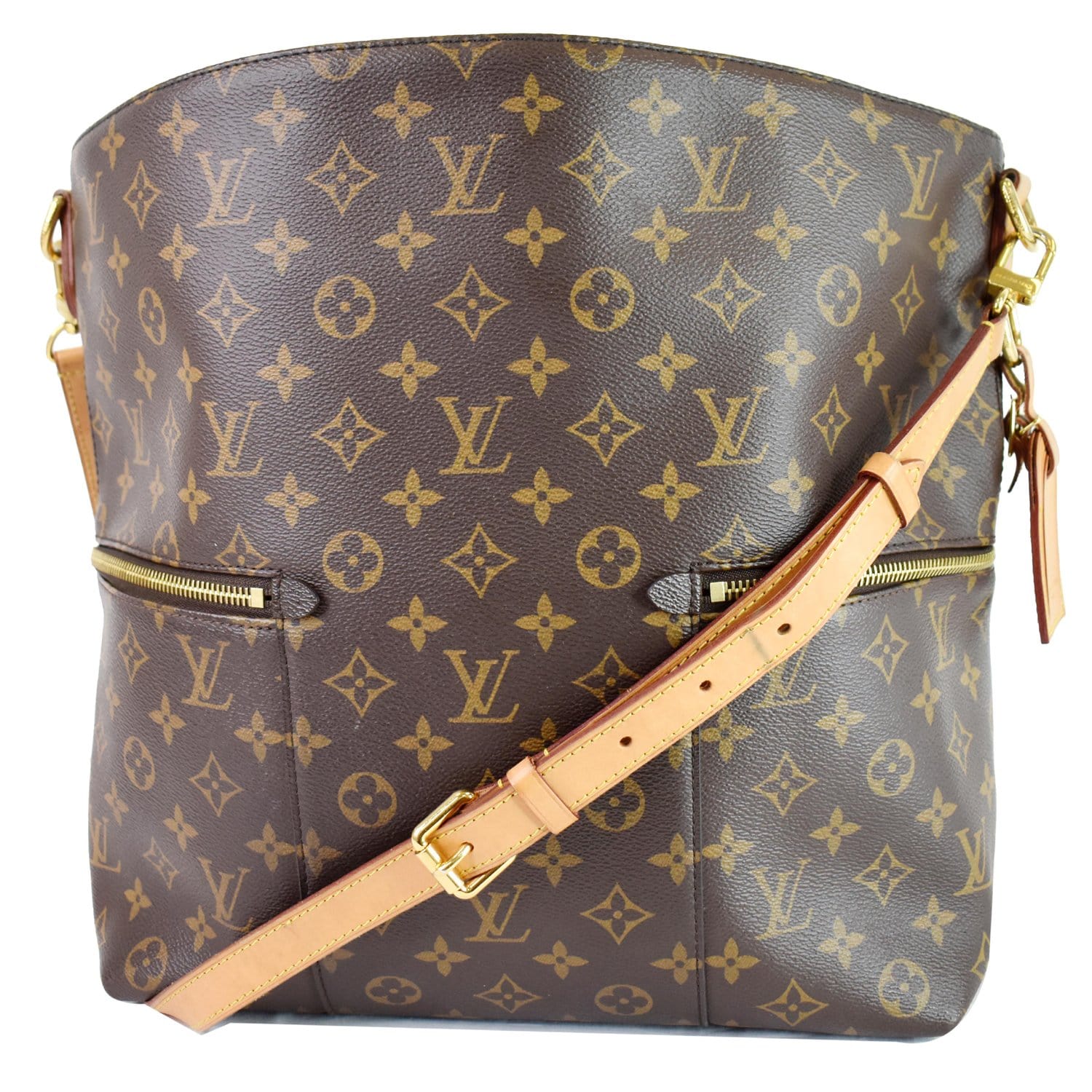 Louis Vuitton Melie Handbag Monogram Canvas Brown Great Condition 