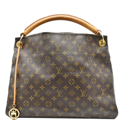 LOUIS VUITTON Artsy MM Monogram Canvas Hobo Bag Brown