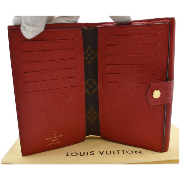 LOUIS VUITTON Pallas Compact Monogram Canvas Wallet Cerise