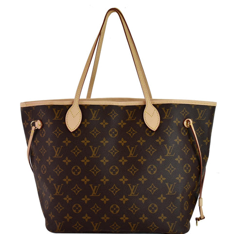 LOUIS VUITTON Monogram Canvas Neverfull MM Brown Tote Bag