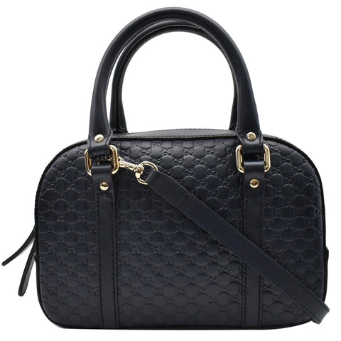 GUCCI Microguccissima Small Leather Crossbody Bag Blue 510289