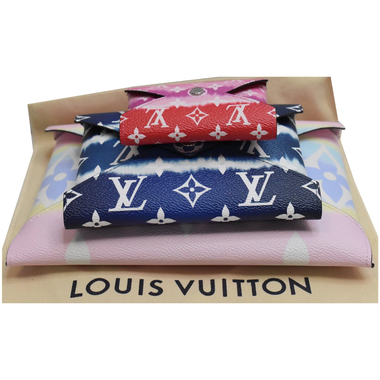 Louis Vuitton Summer Kirigami Pochette Set Pastel/Blue/Red