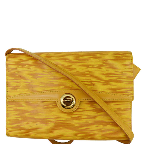 LOUIS VUITTON Arche Pochette Epi Leather Shoulder Bag Yellow