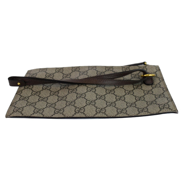 GUCCI Ophidia Soft GG Supreme Pouch Wristlet Beige - Side View