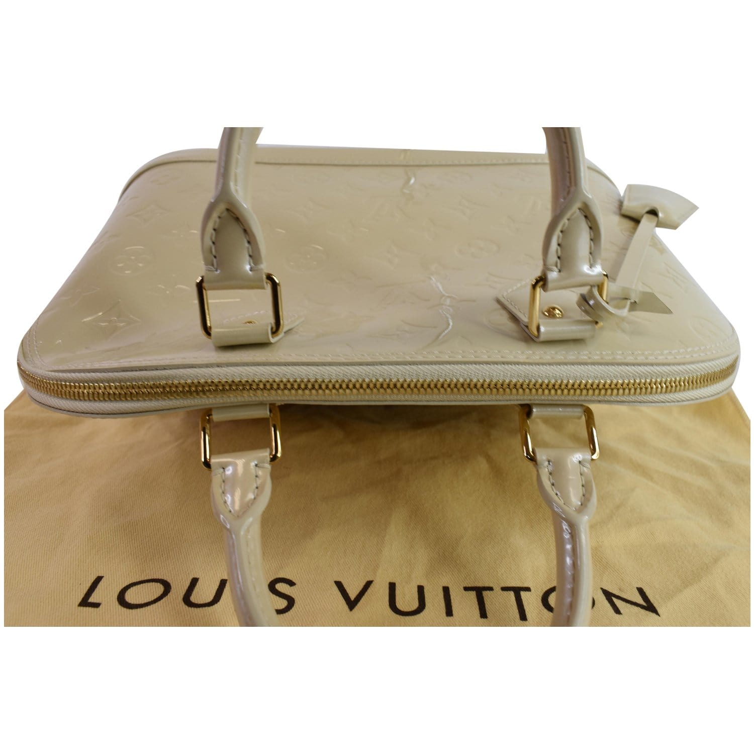 Louis Vuitton Beige Monogram Vernis Alma PM Bag Louis Vuitton