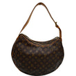 LOUIS VUITTON Croissant GM Monogram Canvas Shoulder Bag Brown