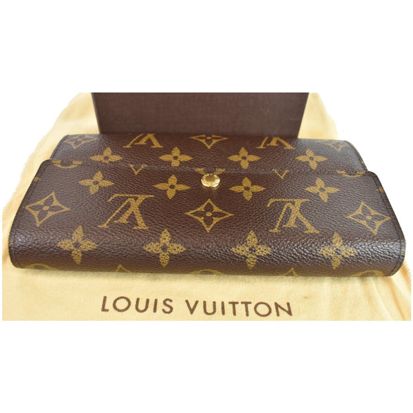 LOUIS VUITTON Monogram Canvas Sarah Wallet Brown