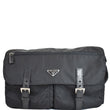 PRADA Vela Nylon Messenger Bag Black