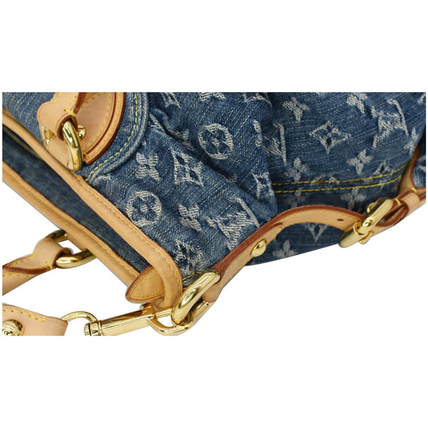 LOUIS VUITTON Cabby MM Monogram Denim Shoulder Bag Blue