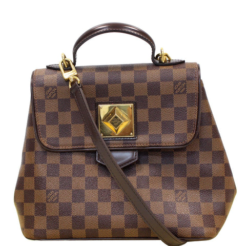 LOUIS VUITTON Bergamo PM Damier Ebene Shoulder Bag Brown