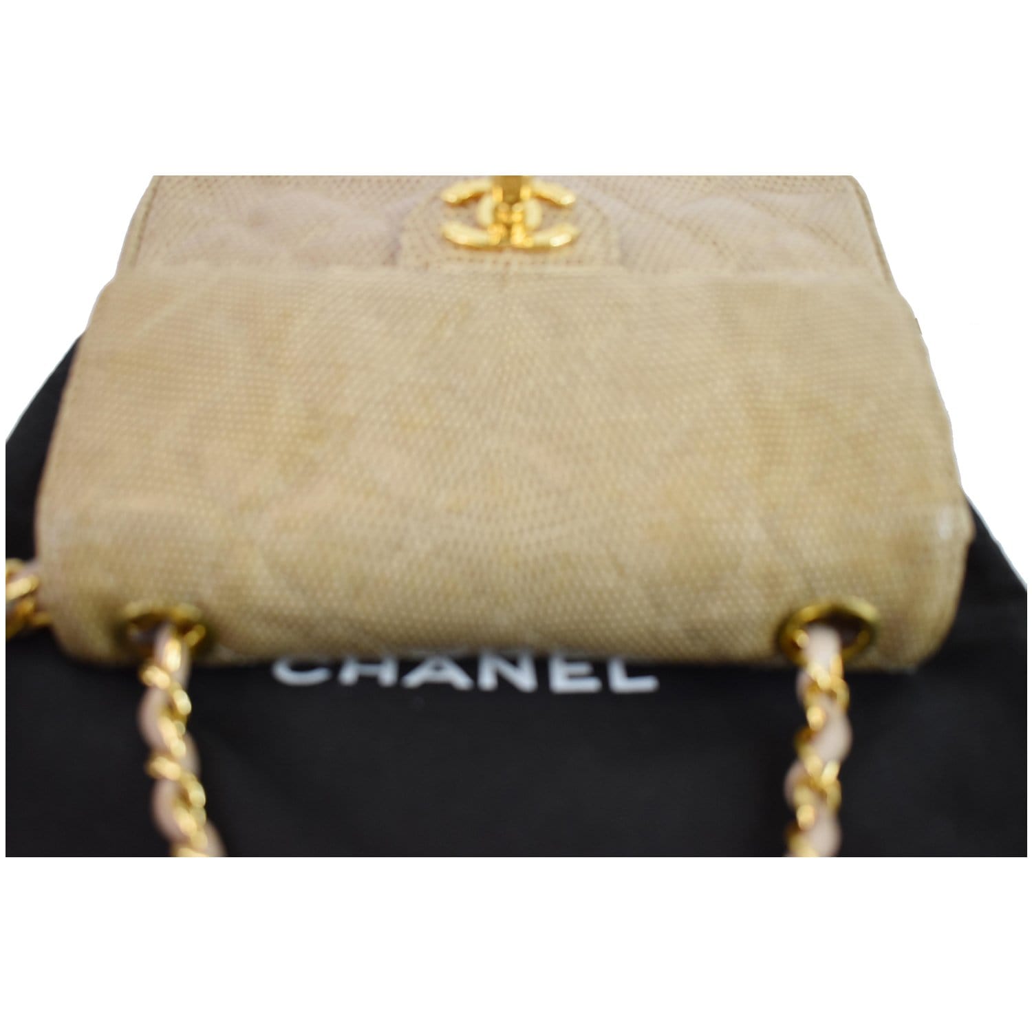 Chanel Vintage Flap Shoulder Bag Quilted Suede Medium