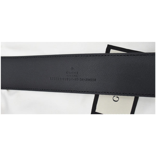 GUCCI Leather Belt Black 573325 Size 85 34