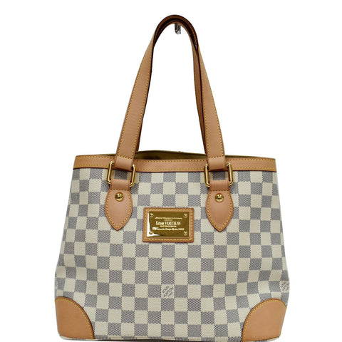 LOUIS VUITTON  Hampstead PM Damier Azur Shoulder Bag White