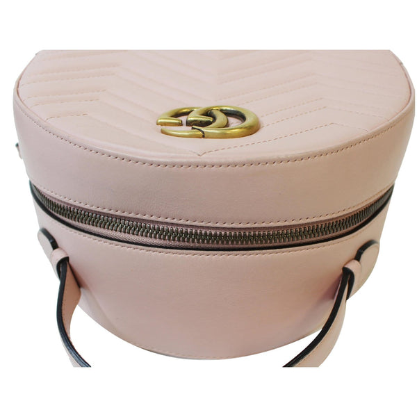 GUCCI GG Marmont Rucksack Chevron Leather Backpack Bag Pink 476671 - Final Sale