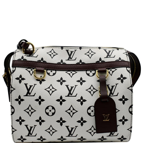 LOUIS VUITTON Speedy Amazon PM Monogram Canvas Crossbody Bag White Chocolat
