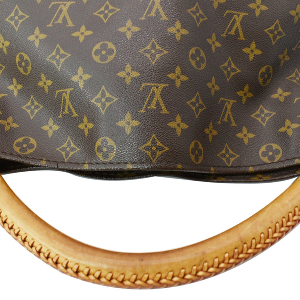 LOUIS VUITTON Artsy MM Monogram Canvas Shoulder Bag Brown