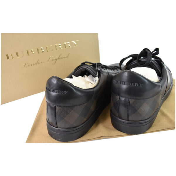 BURBERRY Ritson London Check Low Top Sneakers Black US 12