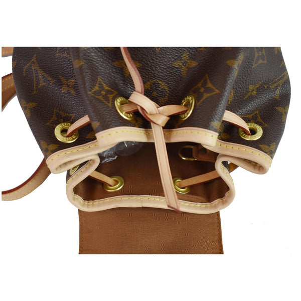 LOUIS VUITTON Mini Montsouris Monogram Canvas Backpack Bag Brown
