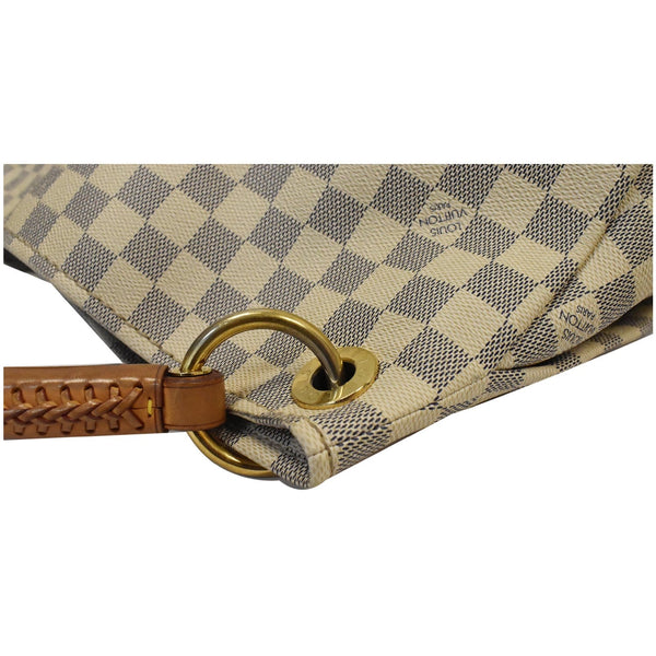 LOUIS VUITTON Artsy MM Damier Azur Hobo Bag White