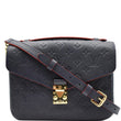 LOUIS VUITTON Metis Pochette Empreinte Leather Crossbody Bag Blue