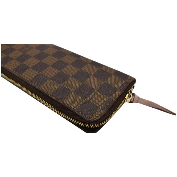 LOUIS VUITTON Clemence Damier Ebene  Wallet Brown