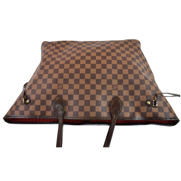 LOUIS VUITTON Neverfull GM Damier Ebene Tote Bag Brown