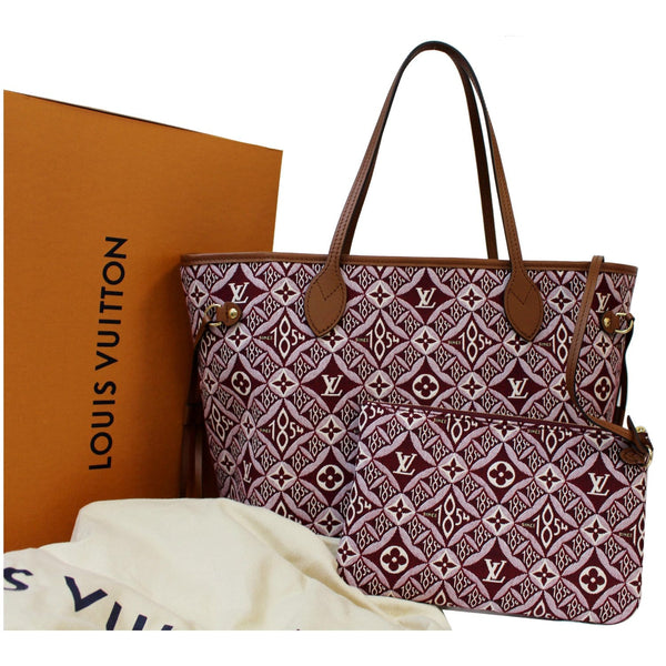 Louis Vuitton Neverfull MM Jacquard Leather Bag front