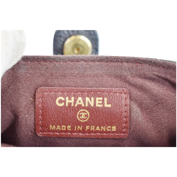 Chanel Quilted Caviar Leather Mini Phone Holder Clutch made in France