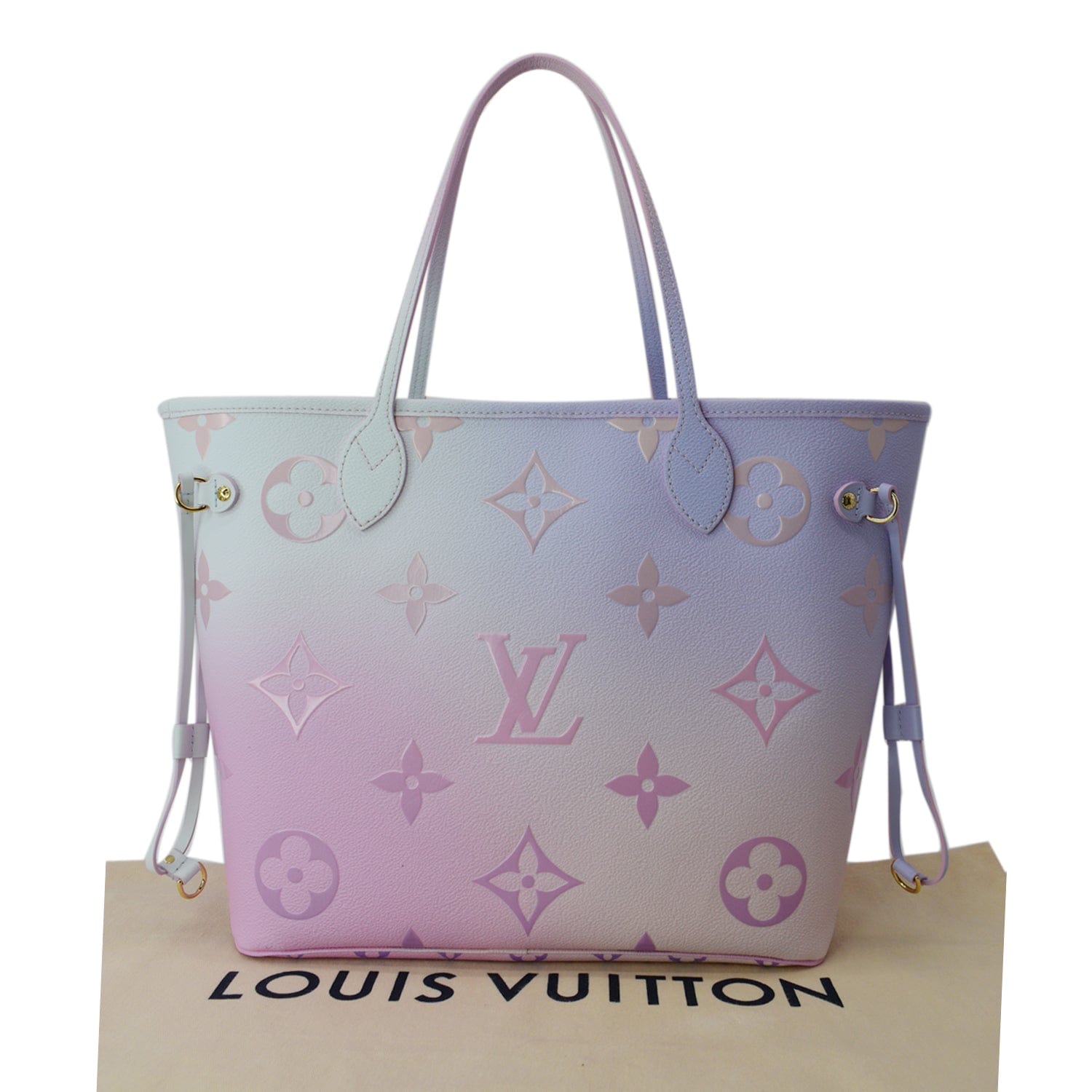 Preloved Limited Edition Louis Vuitton Neverfull mm Sunrise Pastel Tote MH67VXT 083023 Off