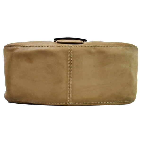 FENDI Mama Forever Large Flap Leather Shoulder Bag Yellow