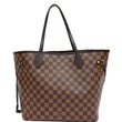 Louis Vuitton Neverfull MM Damier Ebene Tote Bag Brown