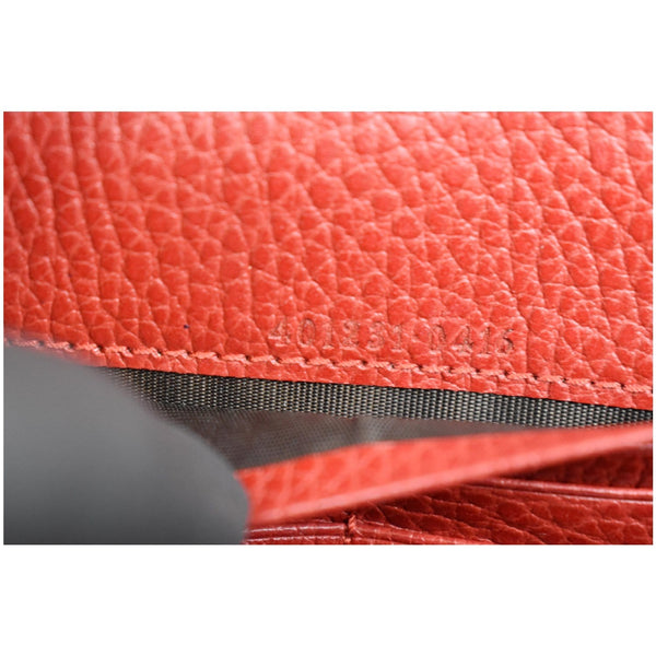 GUCCI Dionysus Mini Leather Crossbody Chain Wallet Red 401231