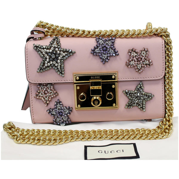Gucci Padlock Star Small Embroidered bag decorated
