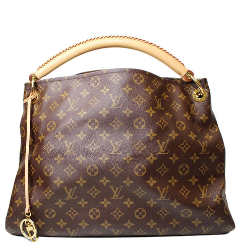 LOUIS VUITTON Artsy MM Monogram Canvas Hobo Shoulder Bag Brown