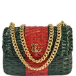 Gucci Wicker Linea Cestino Mini Web Shoulder Bag