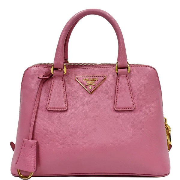 Prada Promenade Mini Saffiano Leather Shoulder Bag - pink -preview