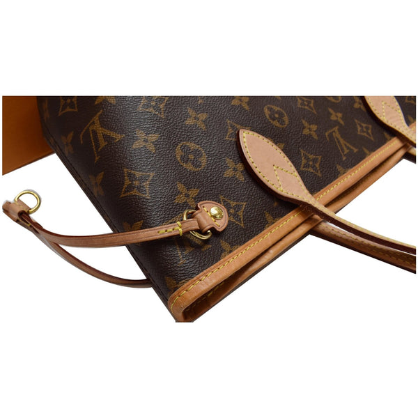 LOUIS VUITTON Neverfull PM Monogram Canvas Tote Bag Brown
