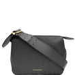 BURBERRY Helmsley House Check Grained Leather Crossbody Bag Black