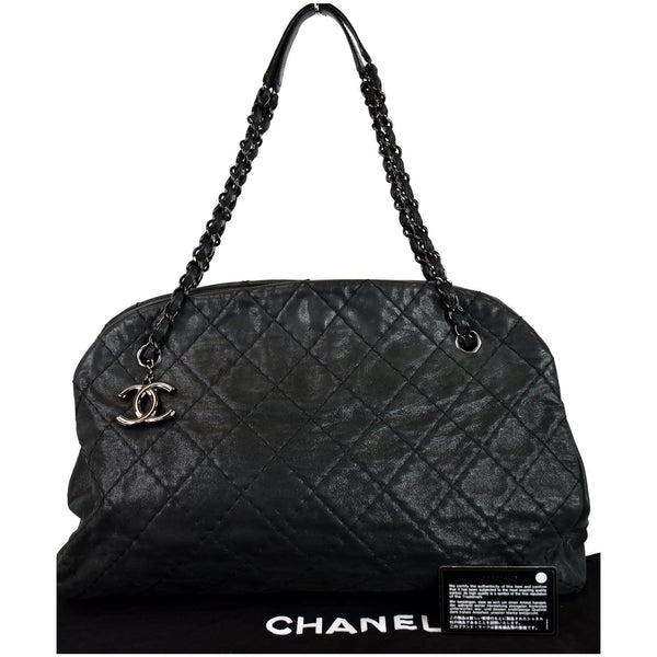Chanel Just Mademoiselle Maxi Iridescent Leather - Channel Charm 